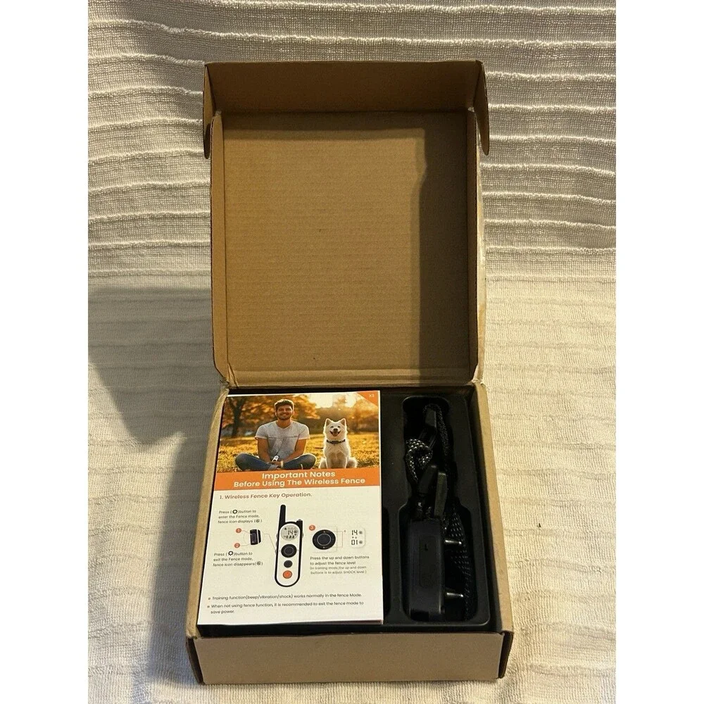 MimofPet X3 2-in-1 Wireless Dog Fence & Training Collar Kit for Dogs